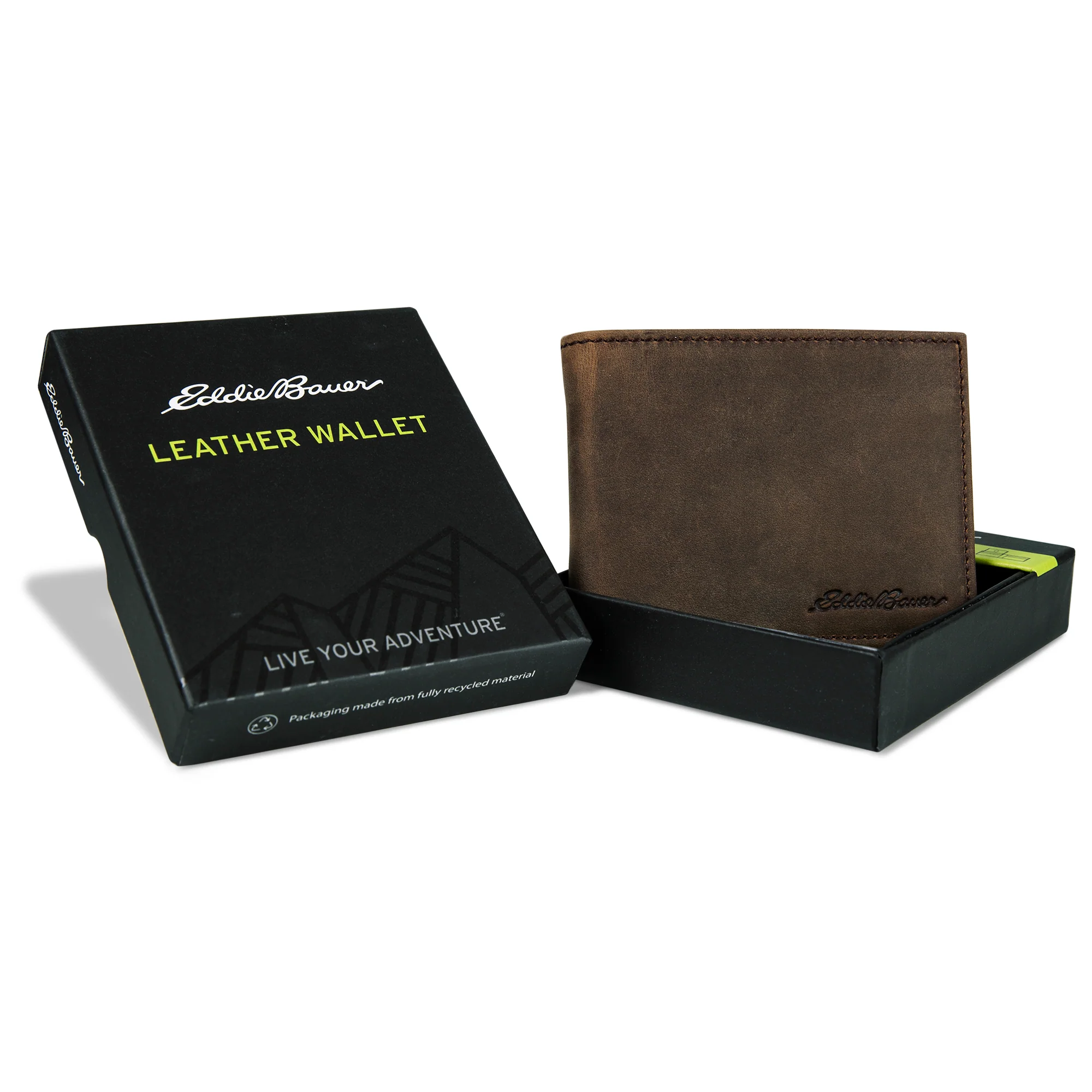 Leather Removable Passcase Wallet With Embossed Sasquatch - Image 11