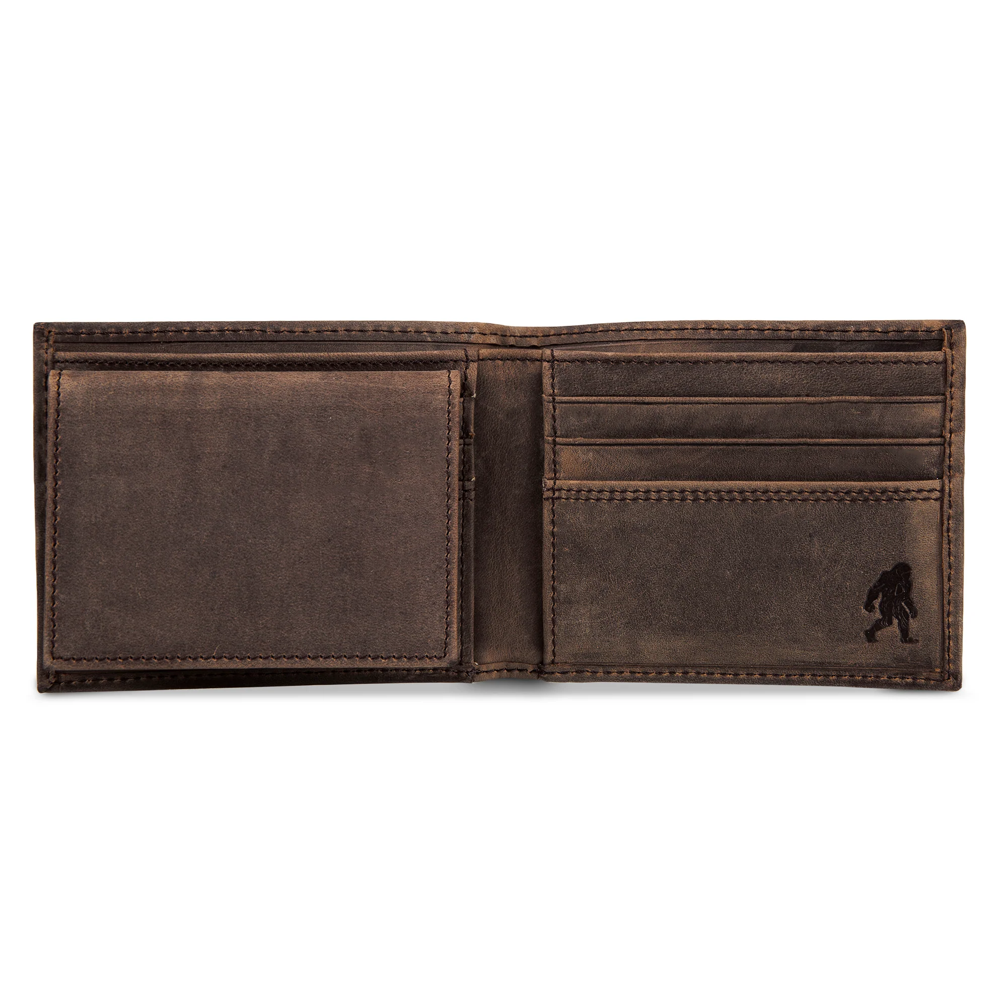 Leather Removable Passcase Wallet With Embossed Sasquatch - Image 6