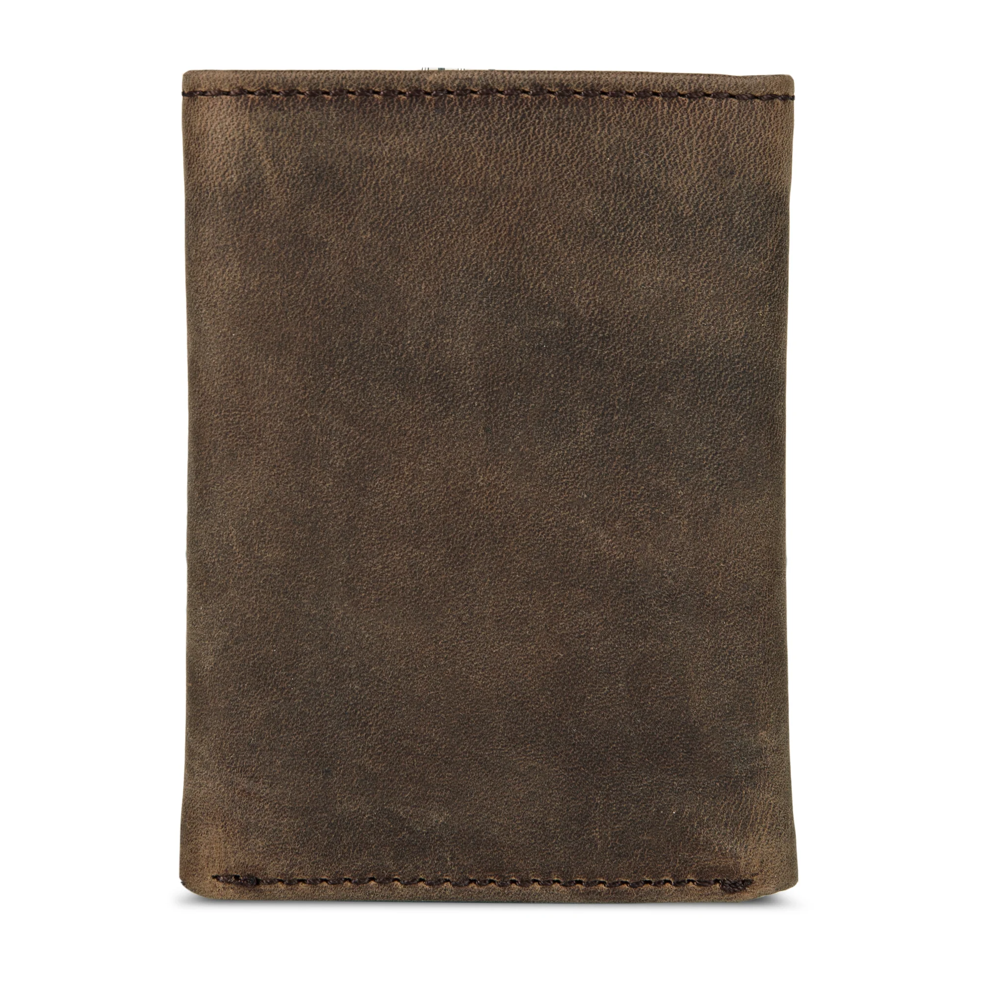 Leather Trifold Wallet With Embossed Sasquatch - Image 2