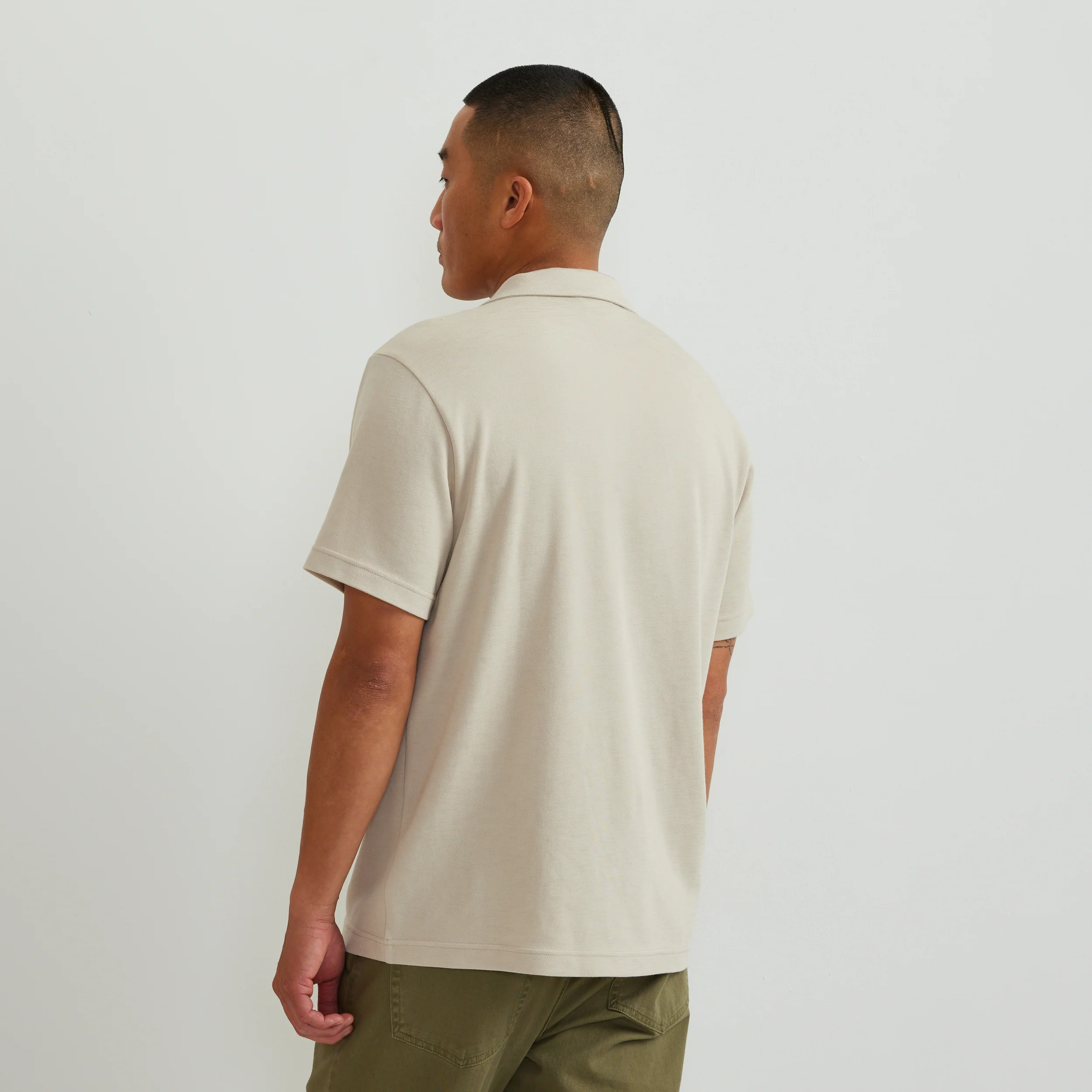 Men's Short Sleeve Journey Modal Polo Shirt - Image 6