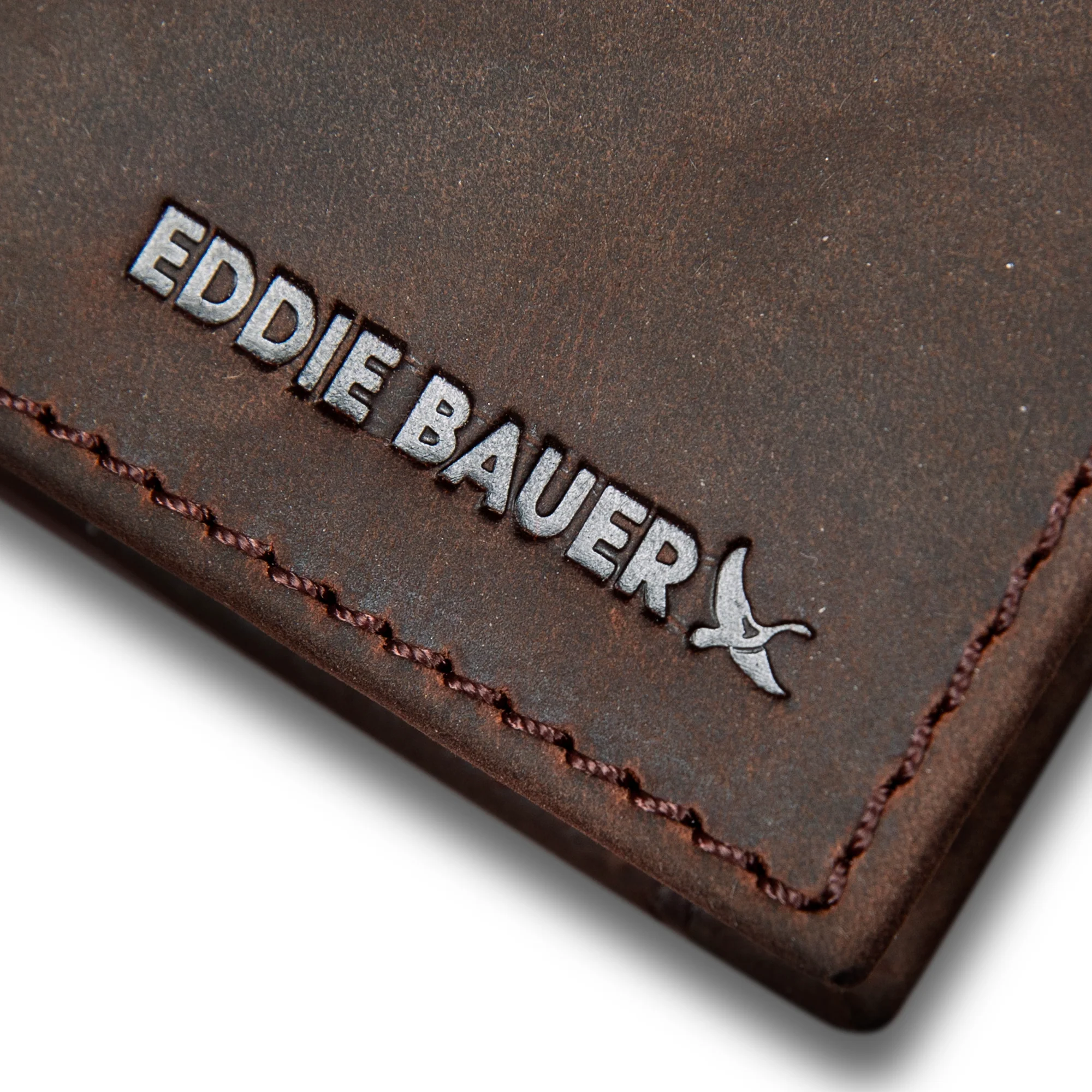 Money Clip Bifold Leather Wallet With Embossed Sasquatch - Image 3