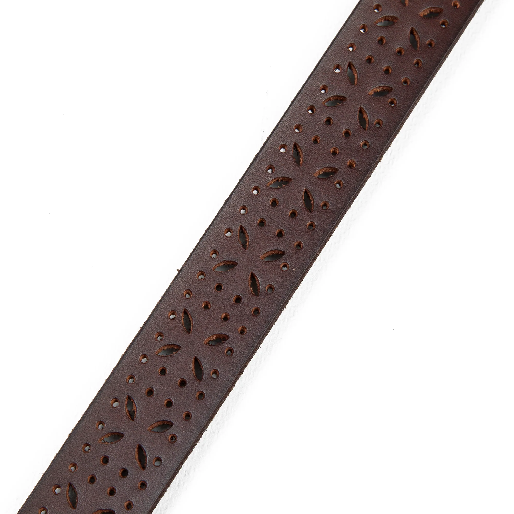 Perforated Pattern Leather Belt - Image 5