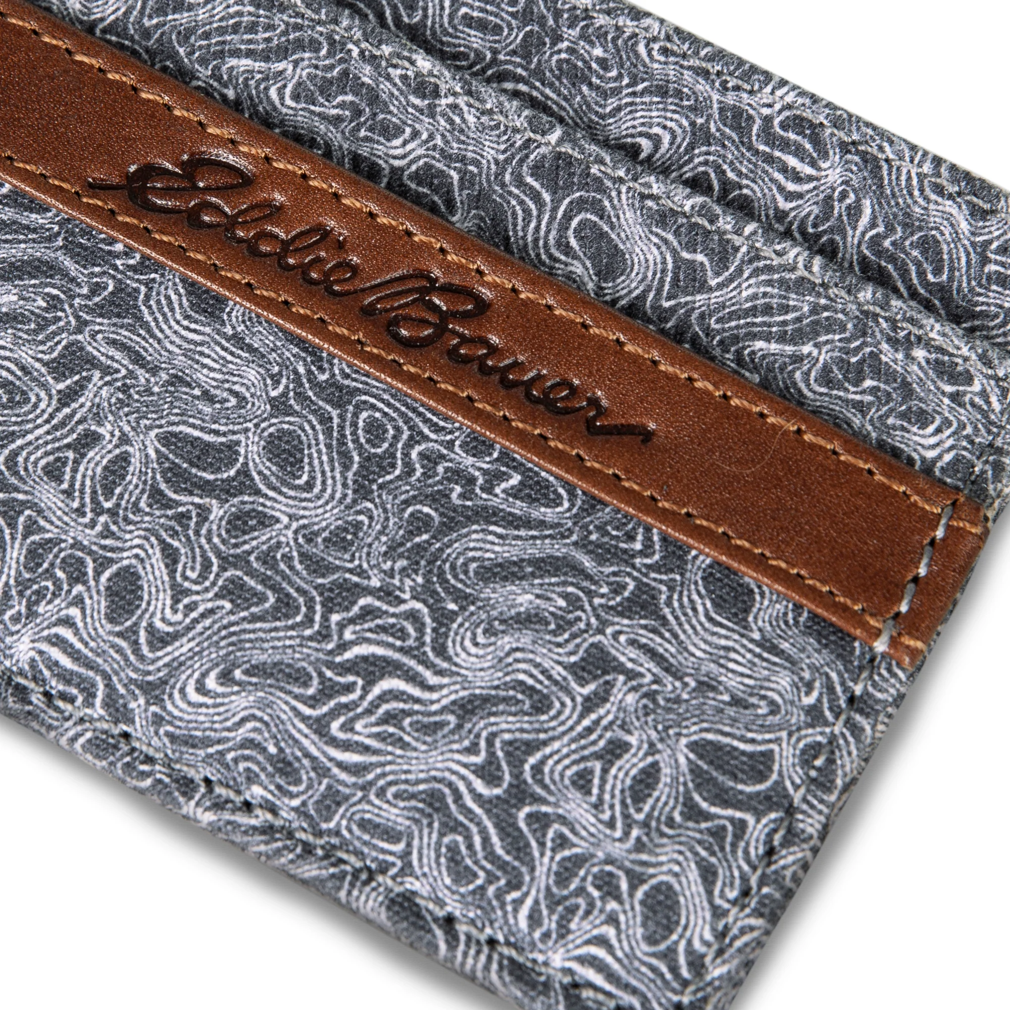 Pioneer Leather And Printed Cotton Canvas Card Case - Image 3