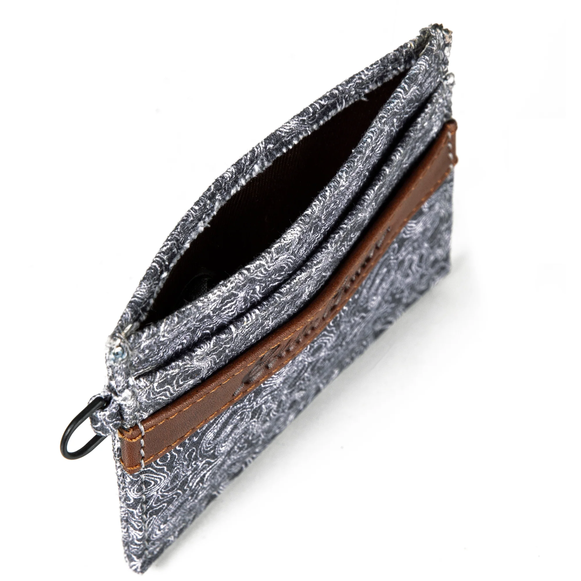 Pioneer Leather And Printed Cotton Canvas Card Case - Image 4