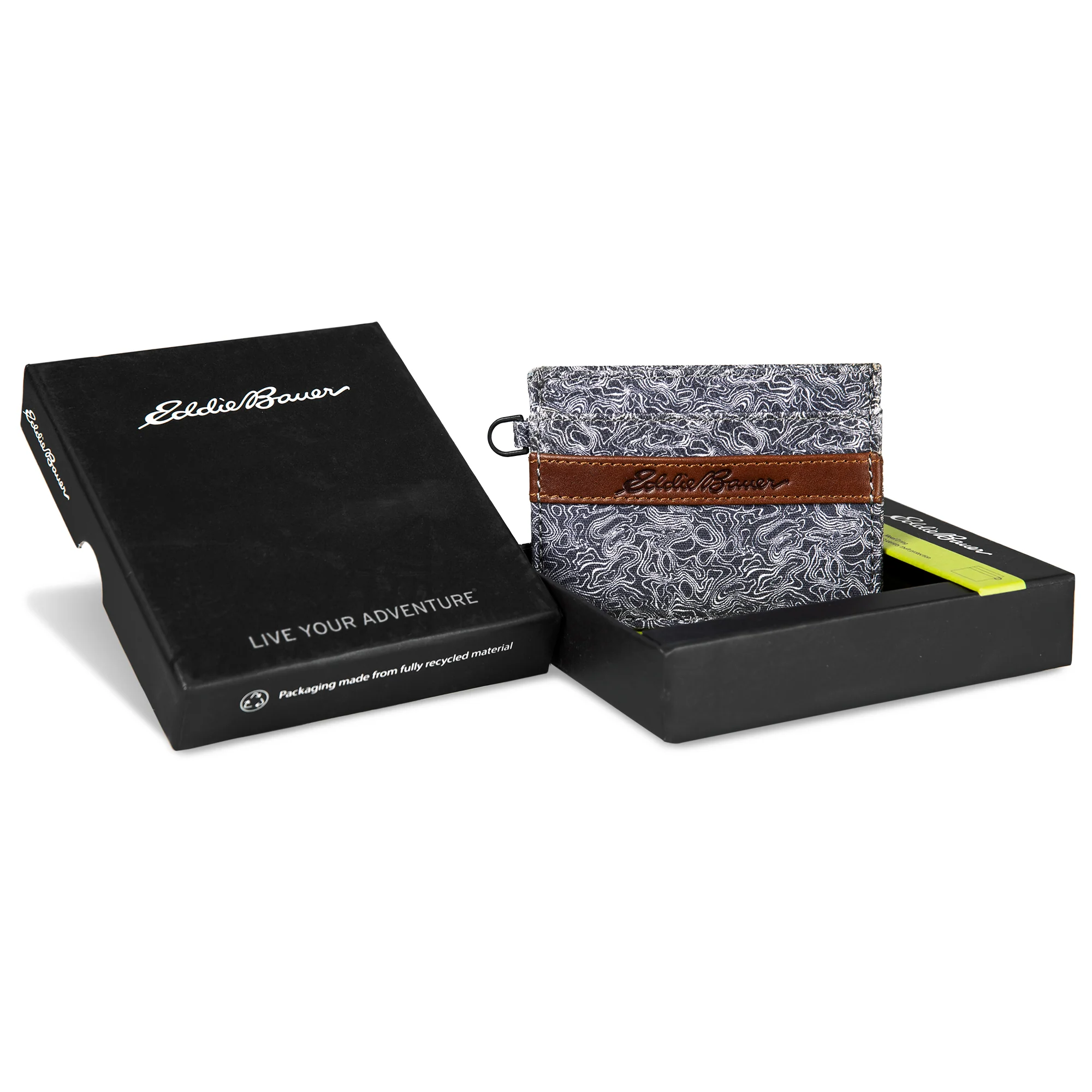 Pioneer Leather And Printed Cotton Canvas Card Case - Image 7