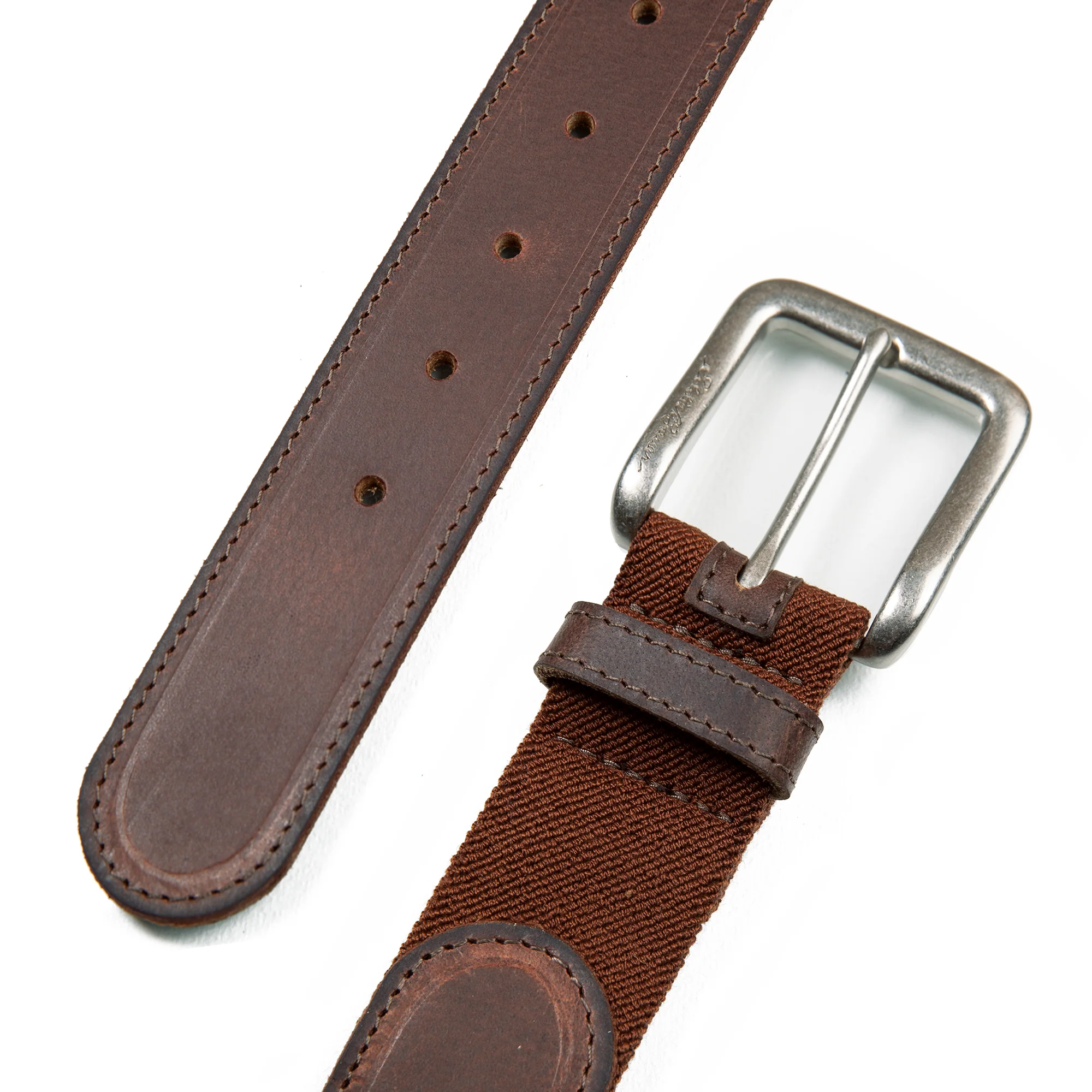 Rugged Leather Belt With Stretch Tab - Image 10