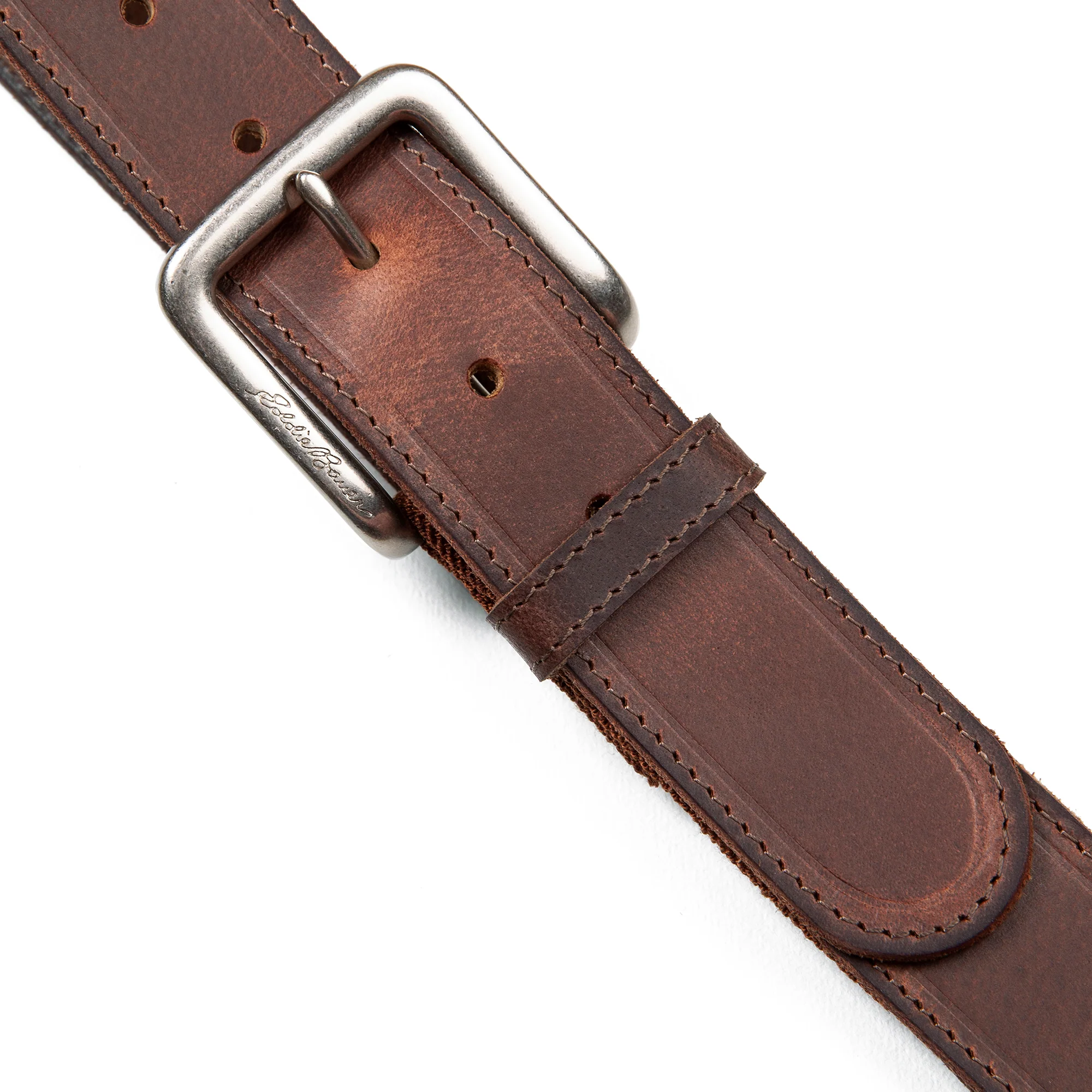 Rugged Leather Belt With Stretch Tab - Image 11