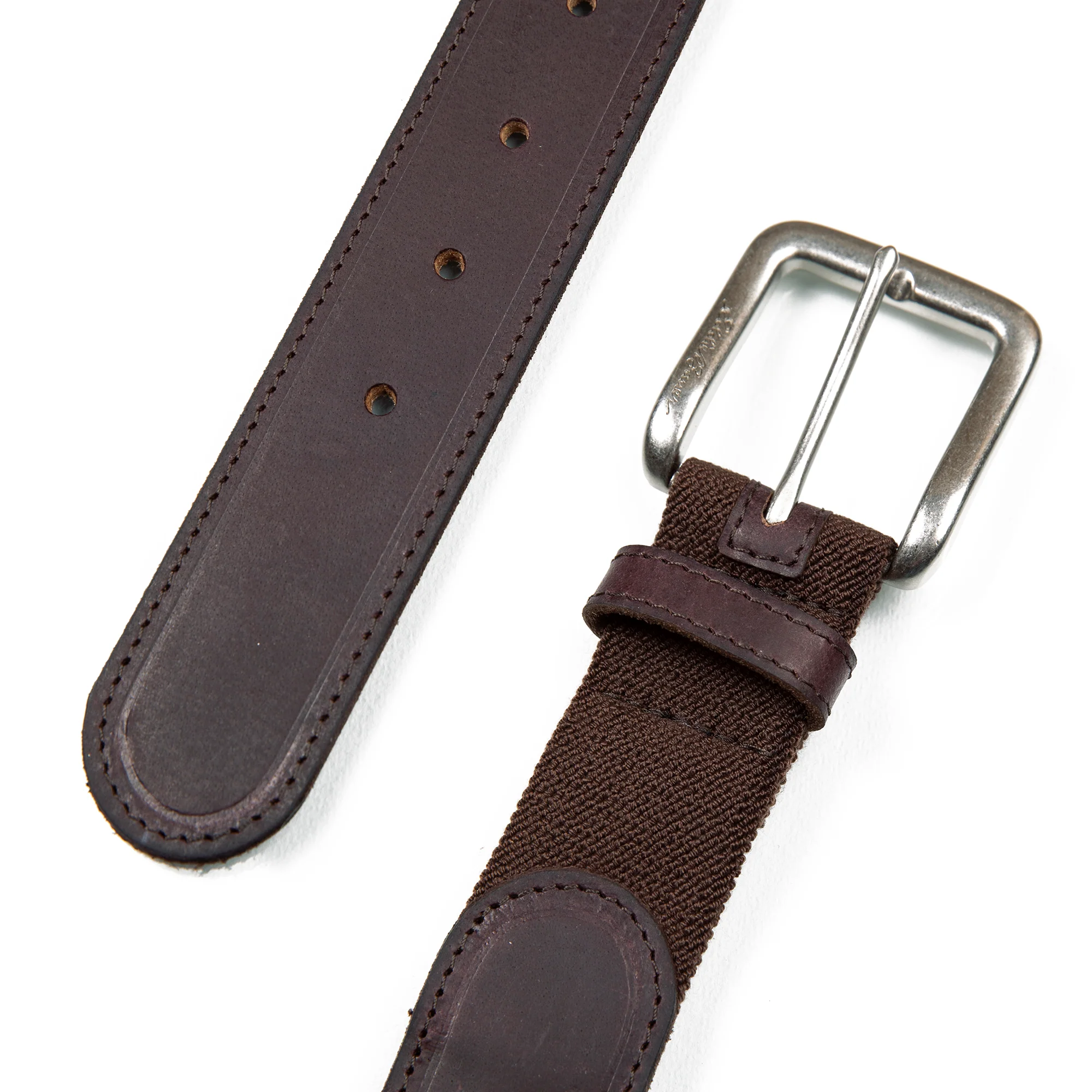 Rugged Leather Belt With Stretch Tab - Image 4