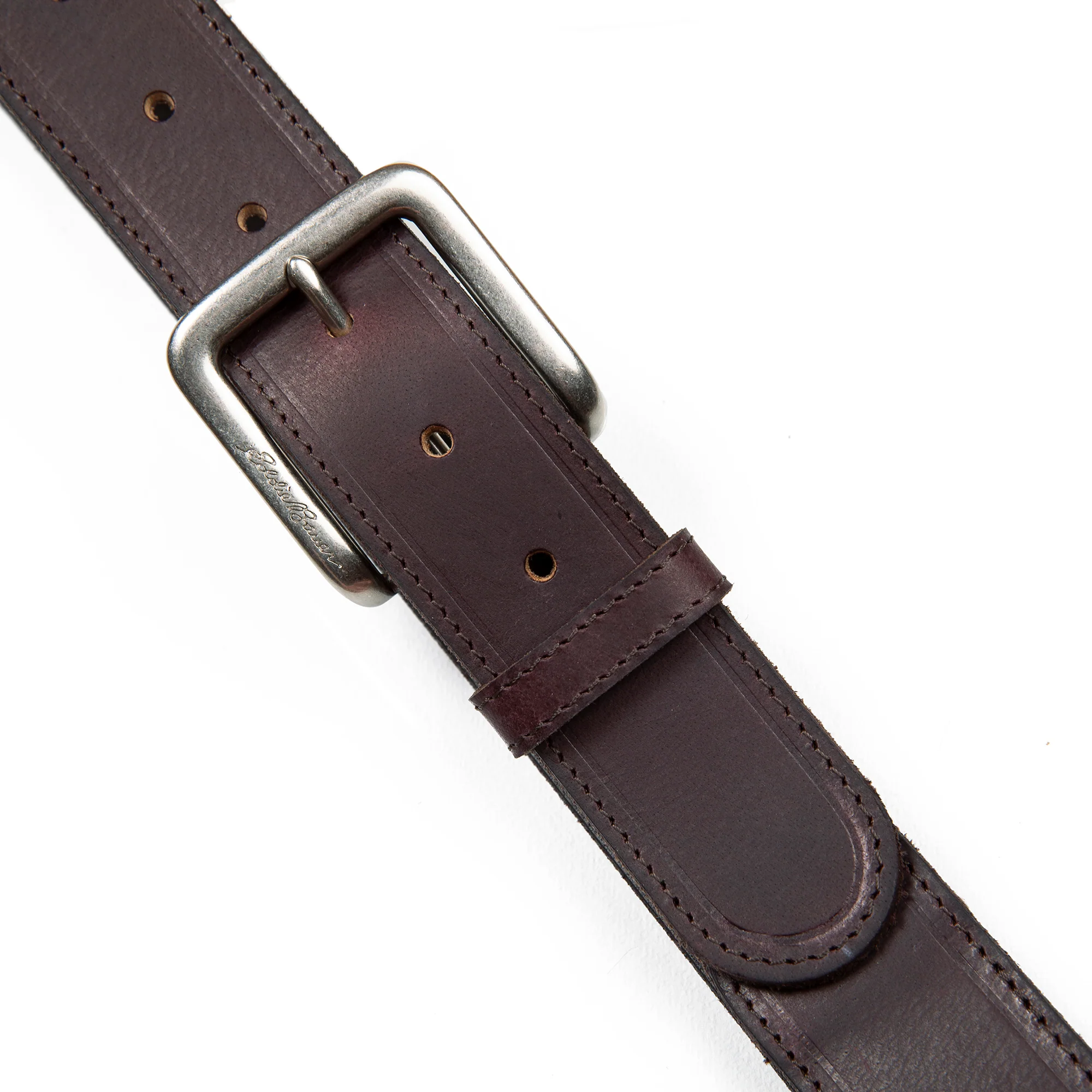 Rugged Leather Belt With Stretch Tab - Image 5
