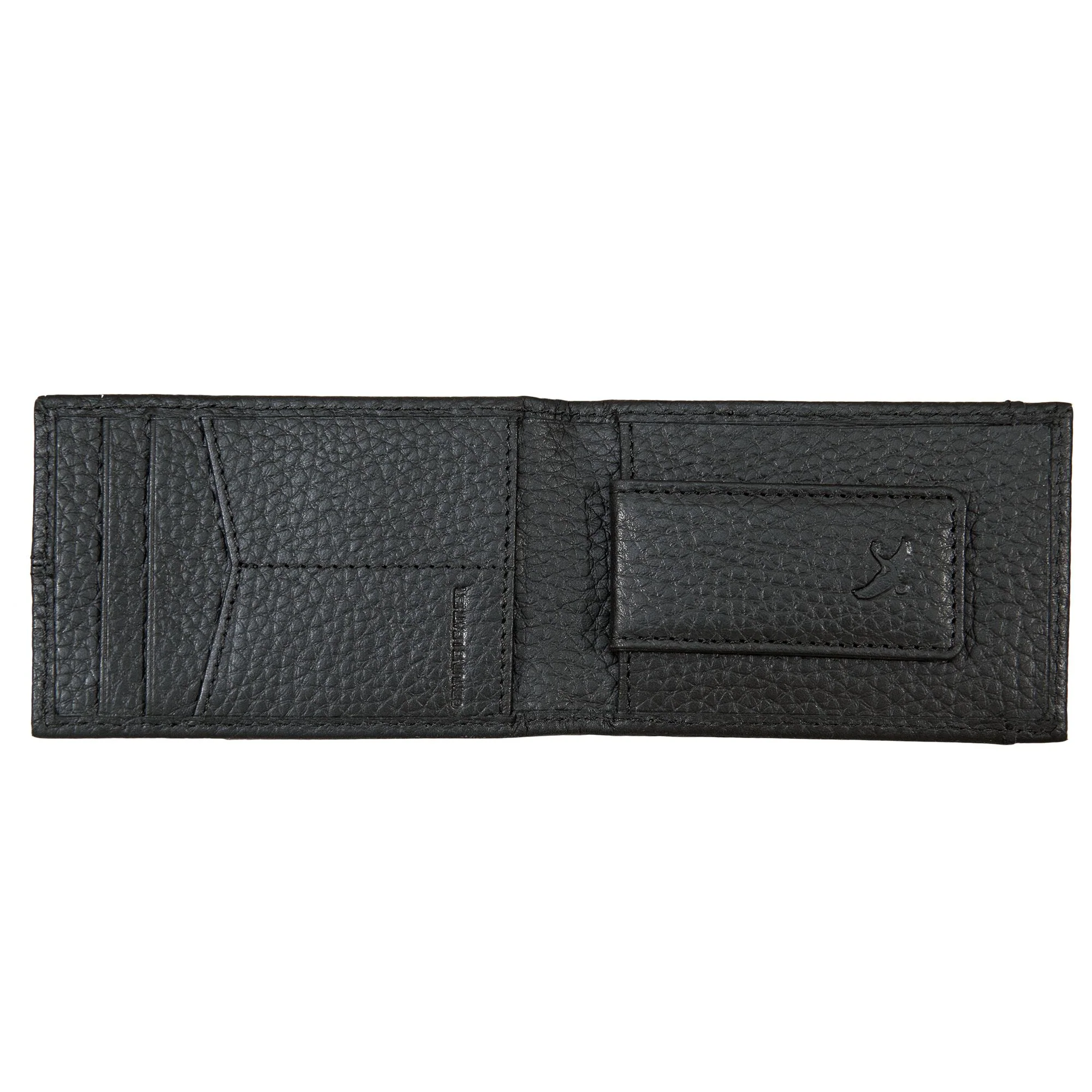 Rugged Leather Money Clip Bifold Wallet - Image 10