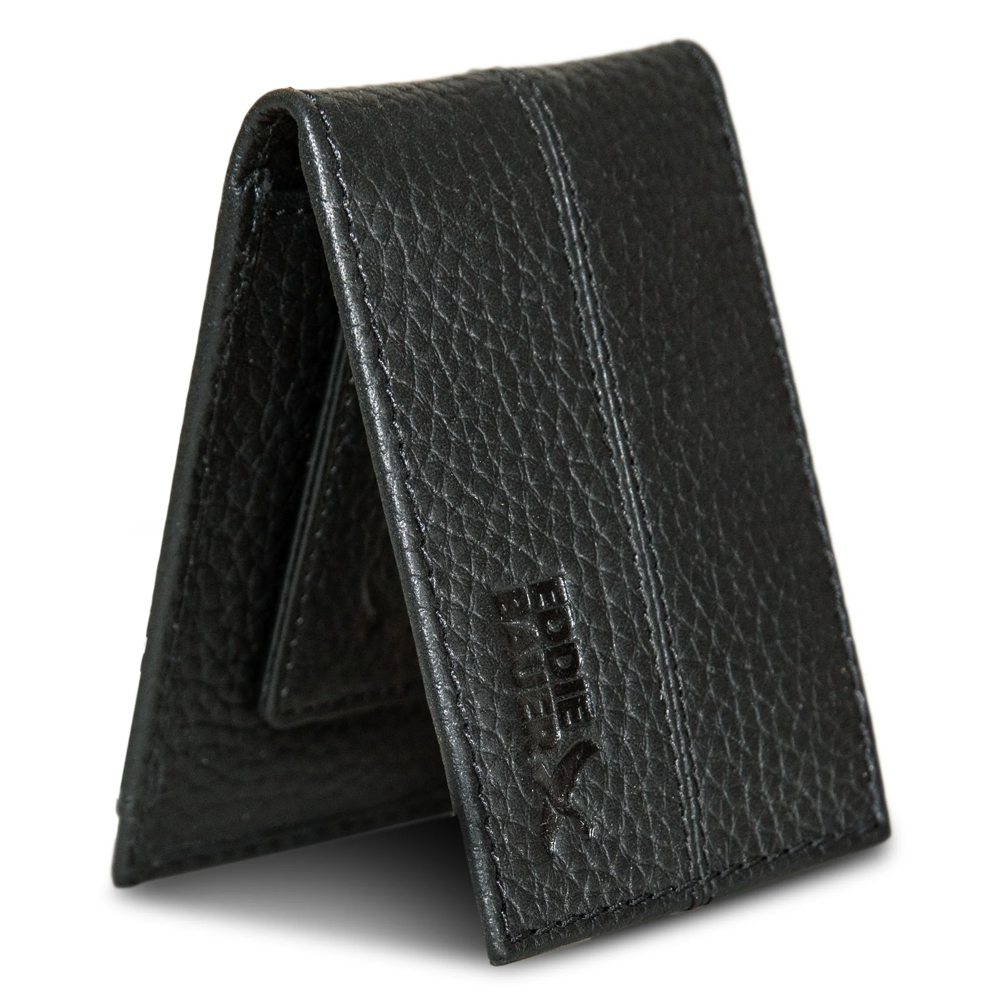 Rugged Leather Money Clip Bifold Wallet - Image 16