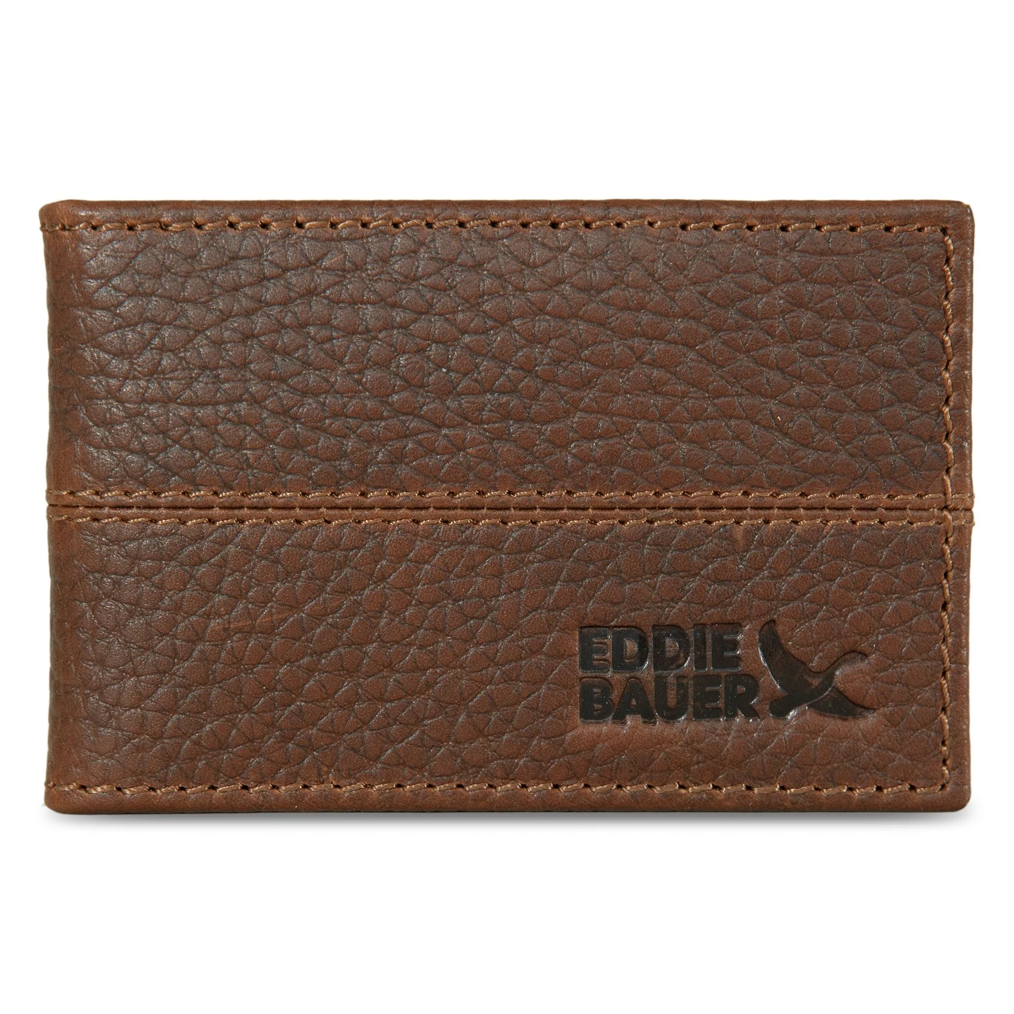 Rugged Leather Money Clip Bifold Wallet - Image 3