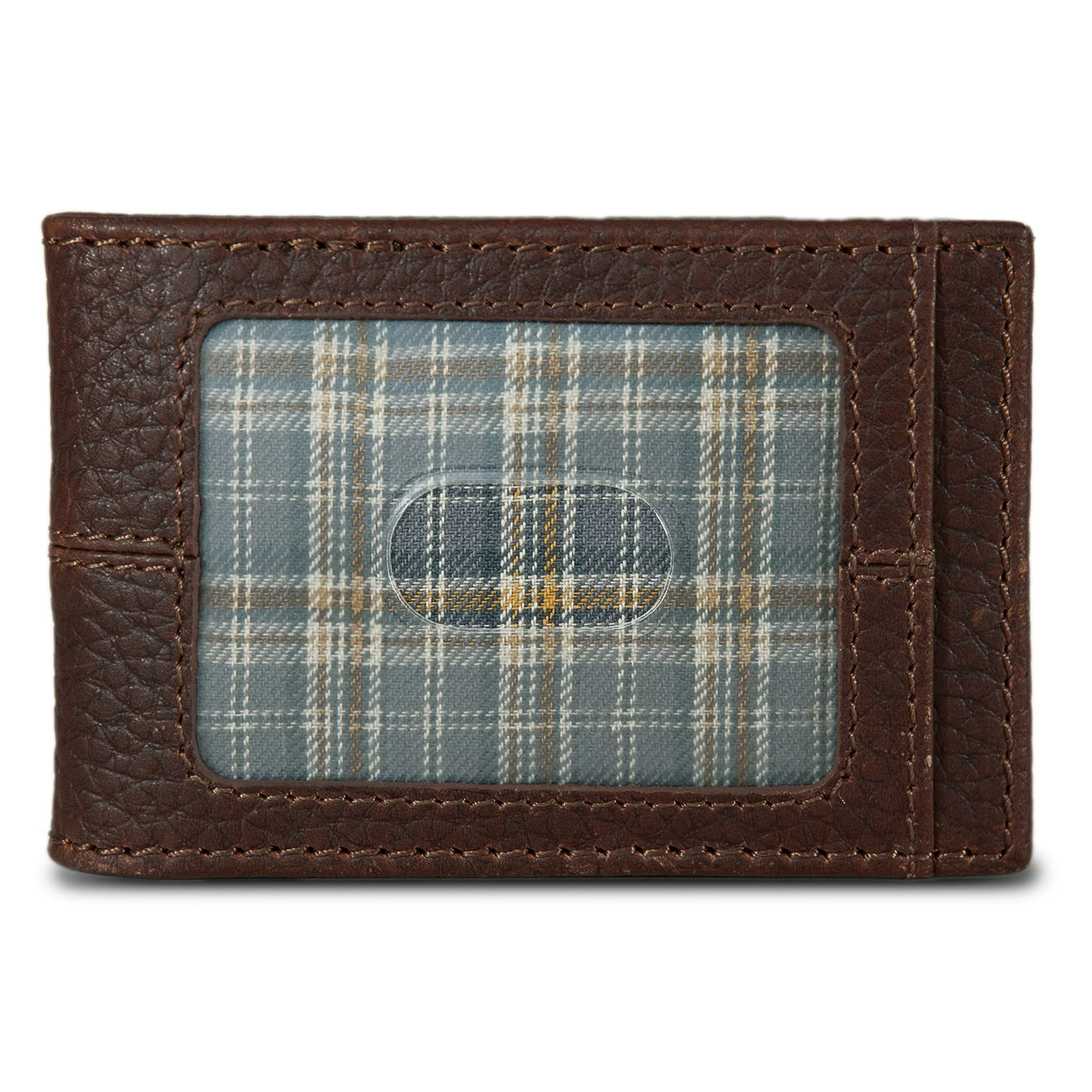 Rugged Leather Money Clip Bifold Wallet - Image 5
