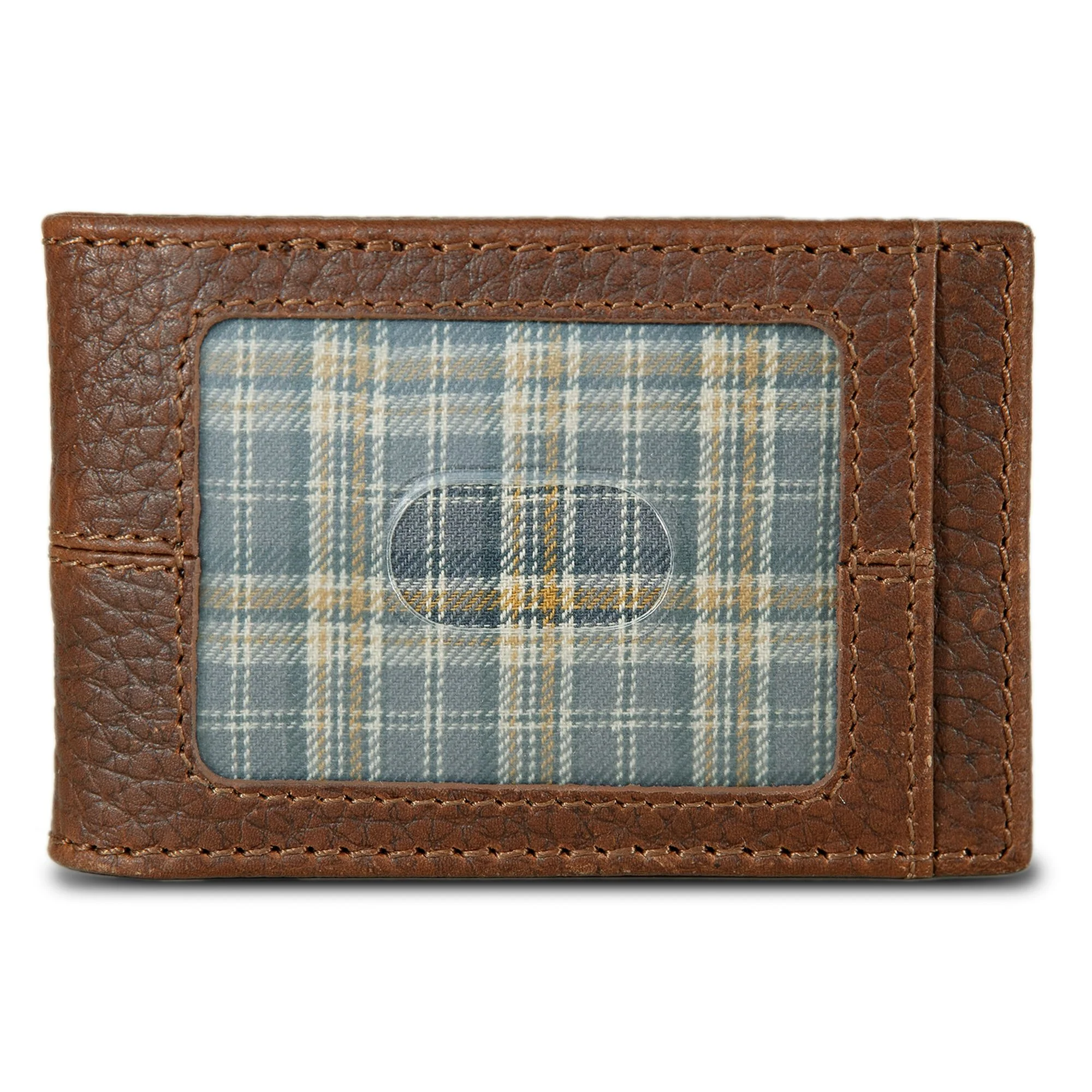 Rugged Leather Money Clip Bifold Wallet - Image 6