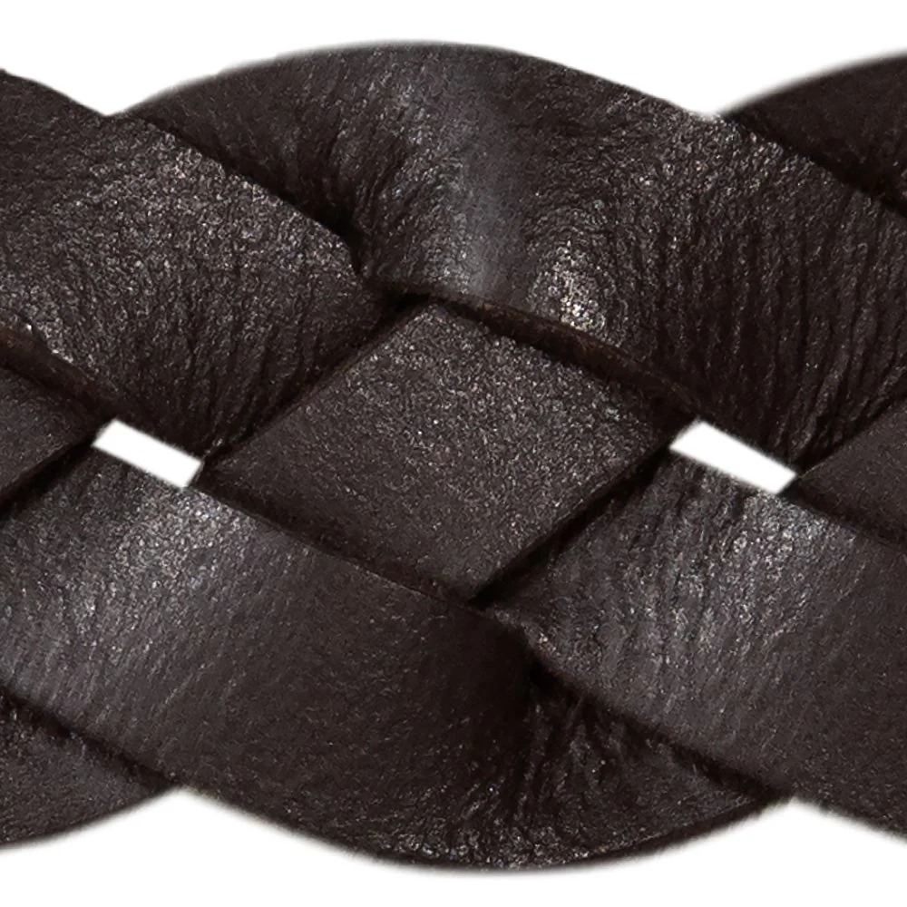 Thin Braided Leather Belt - Image 6