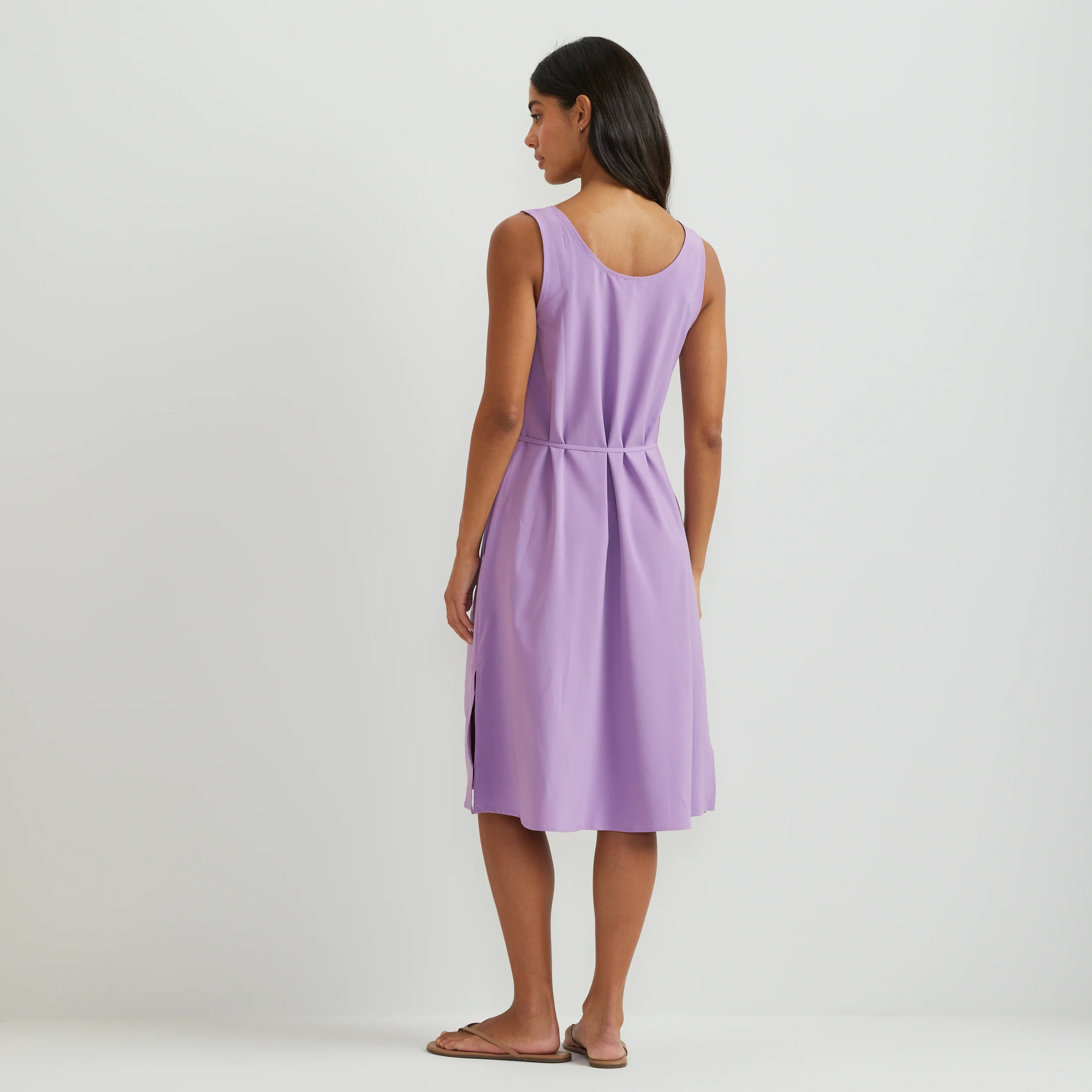 Women's Departure Tie Front Midi Dress - Image 4