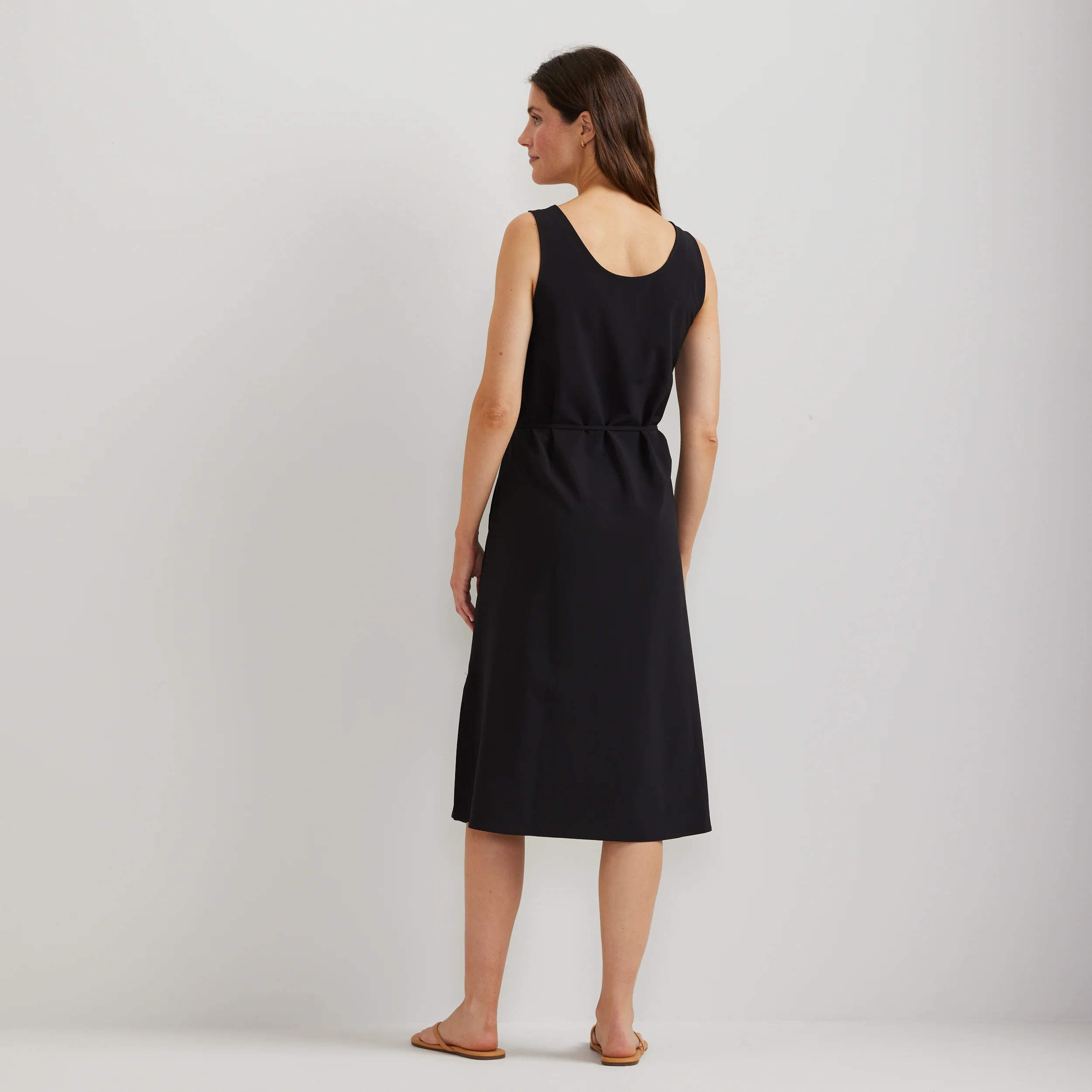 Women's Departure Tie Front Midi Dress - Image 6