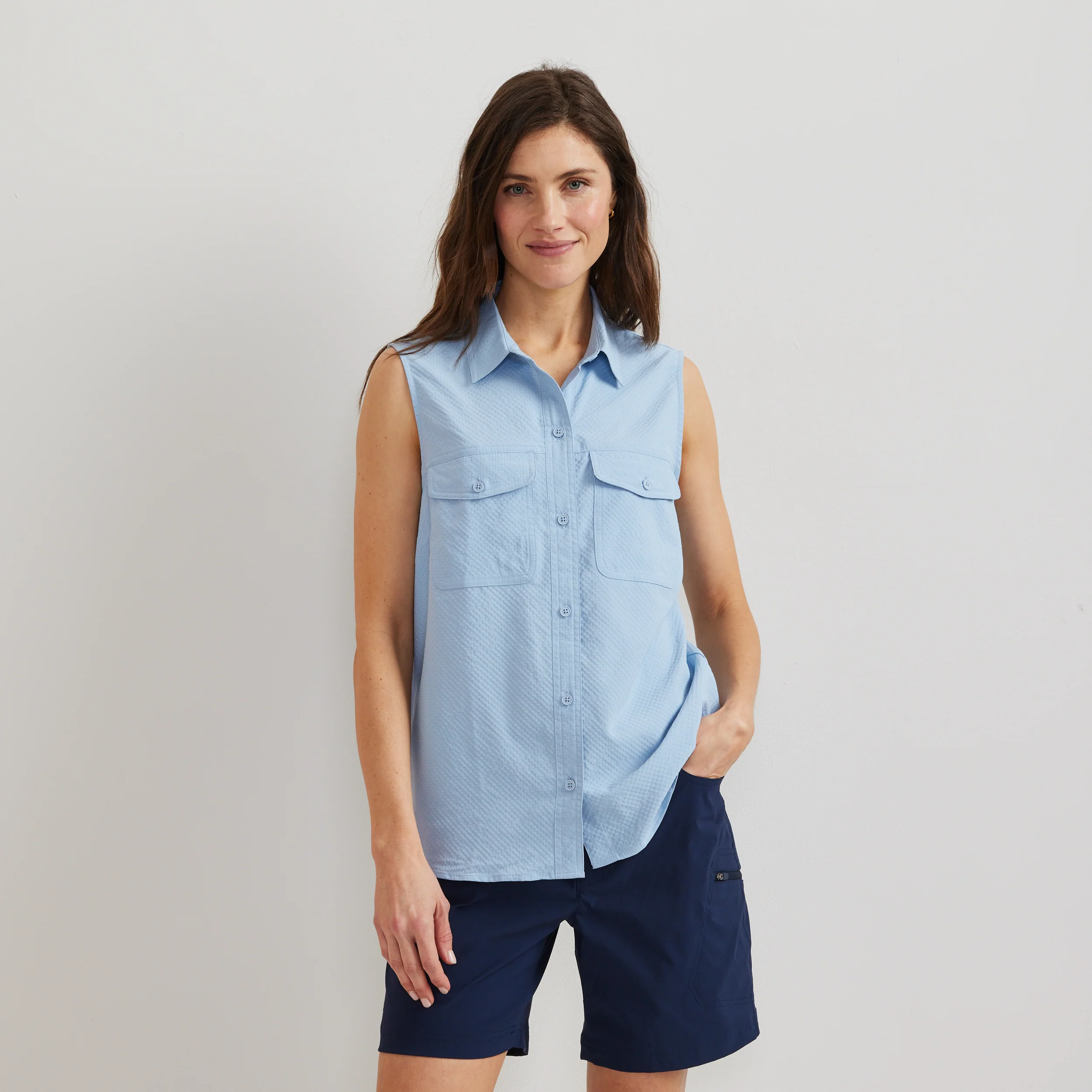 Women's Mountain 3.0 Sleeveless Shirt - Solid - Image 10