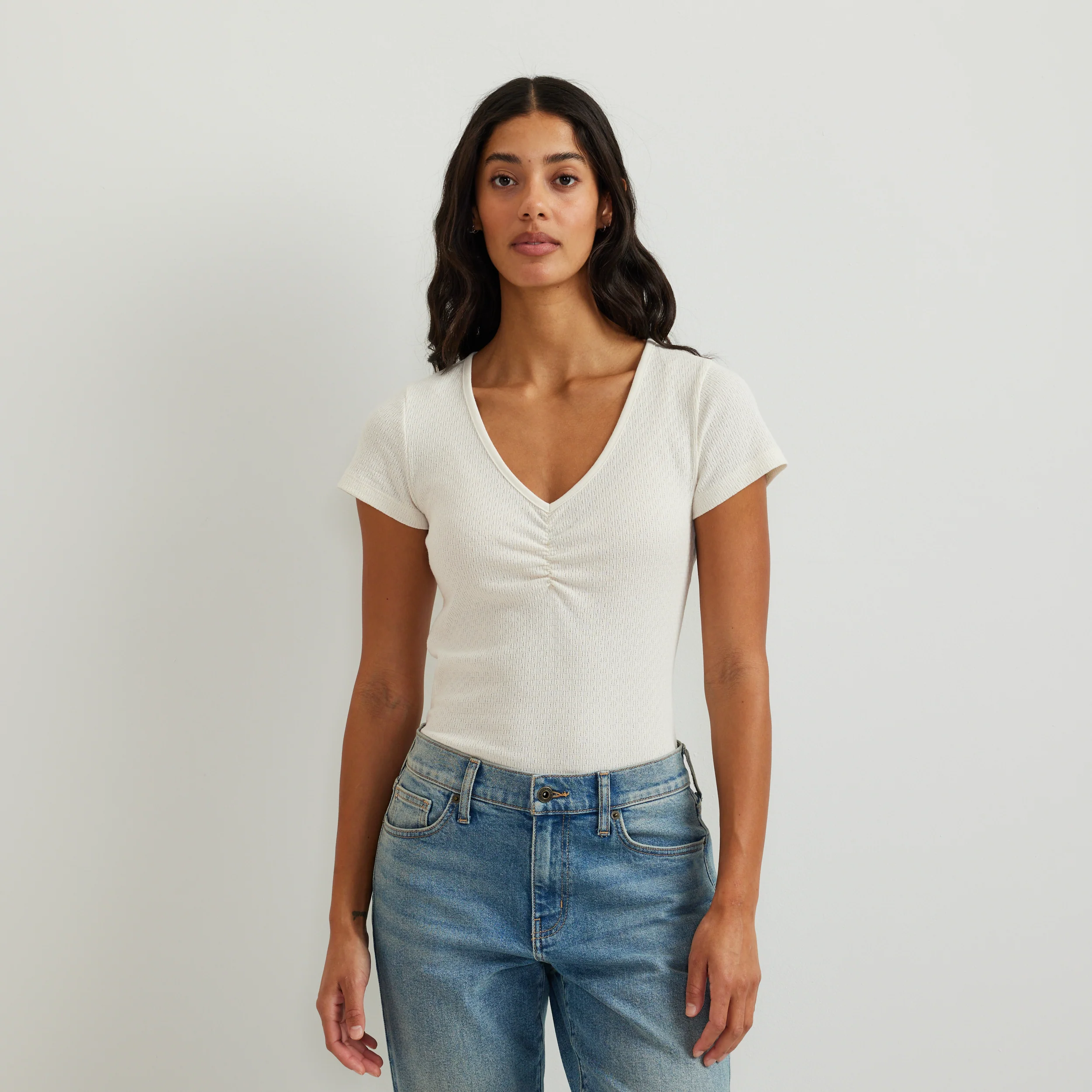 Women's Pointelle Dobby Shirt - Image 11