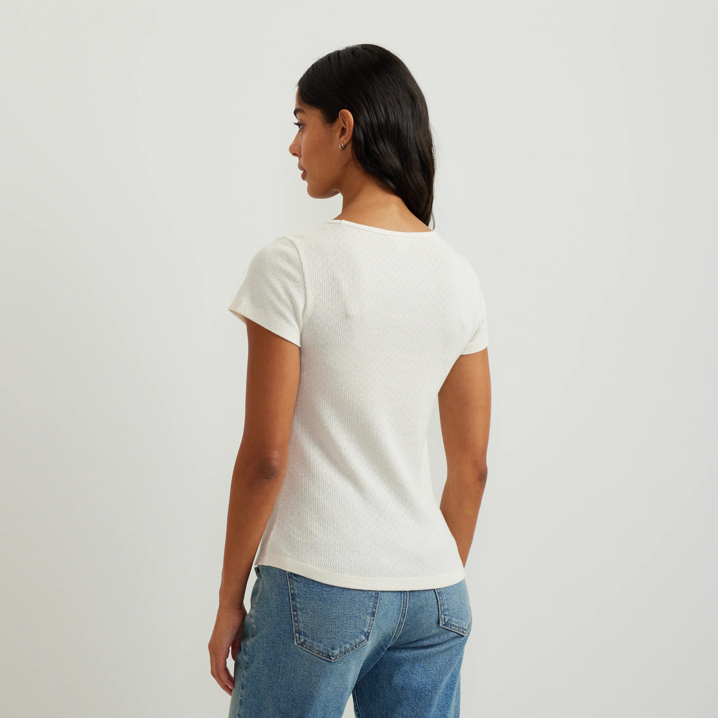 Women's Pointelle Dobby Shirt - Image 12