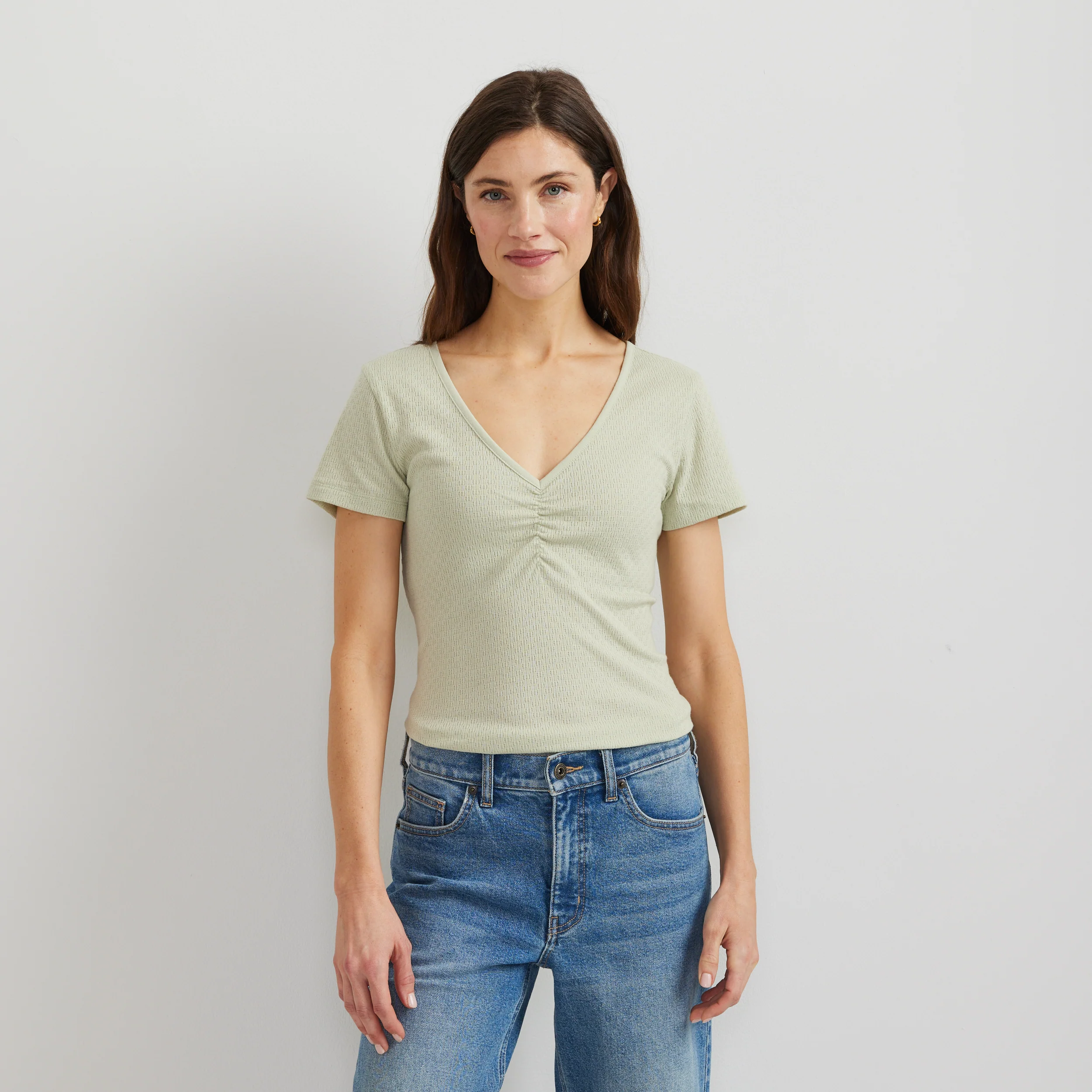 Women's Pointelle Dobby Shirt - Image 3