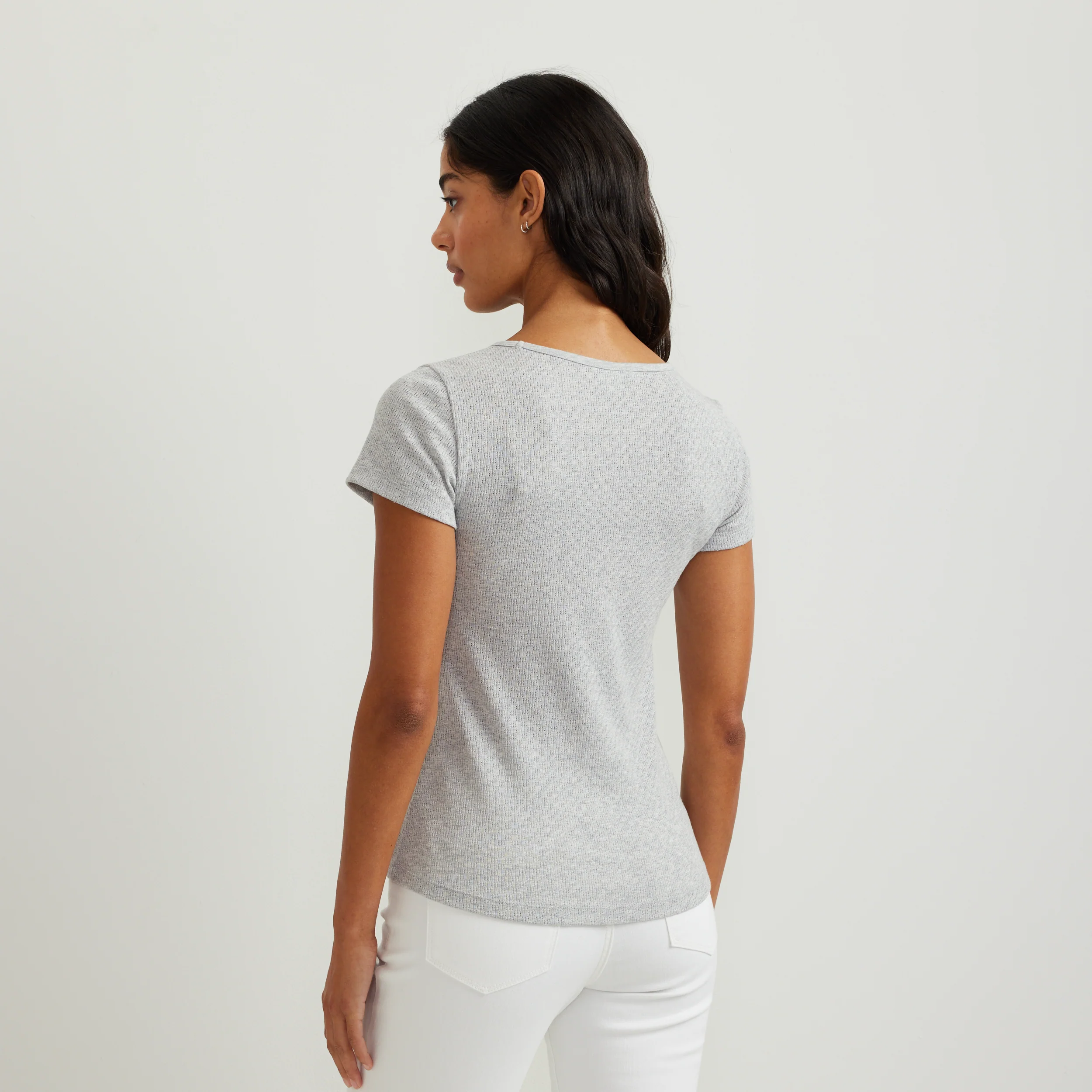 Women's Pointelle Dobby Shirt - Image 8