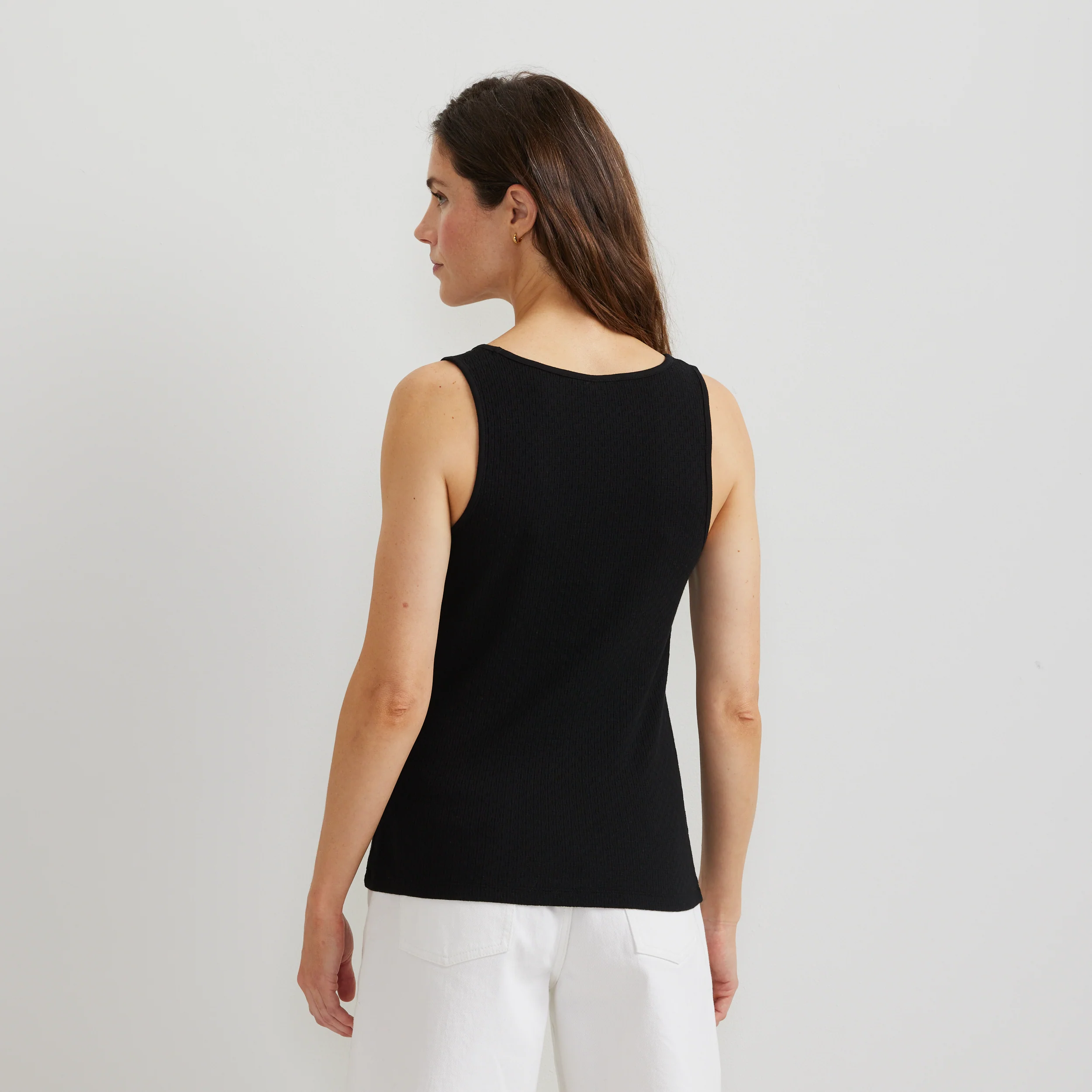 Women's Pointelle Dobby Tank - Image 4