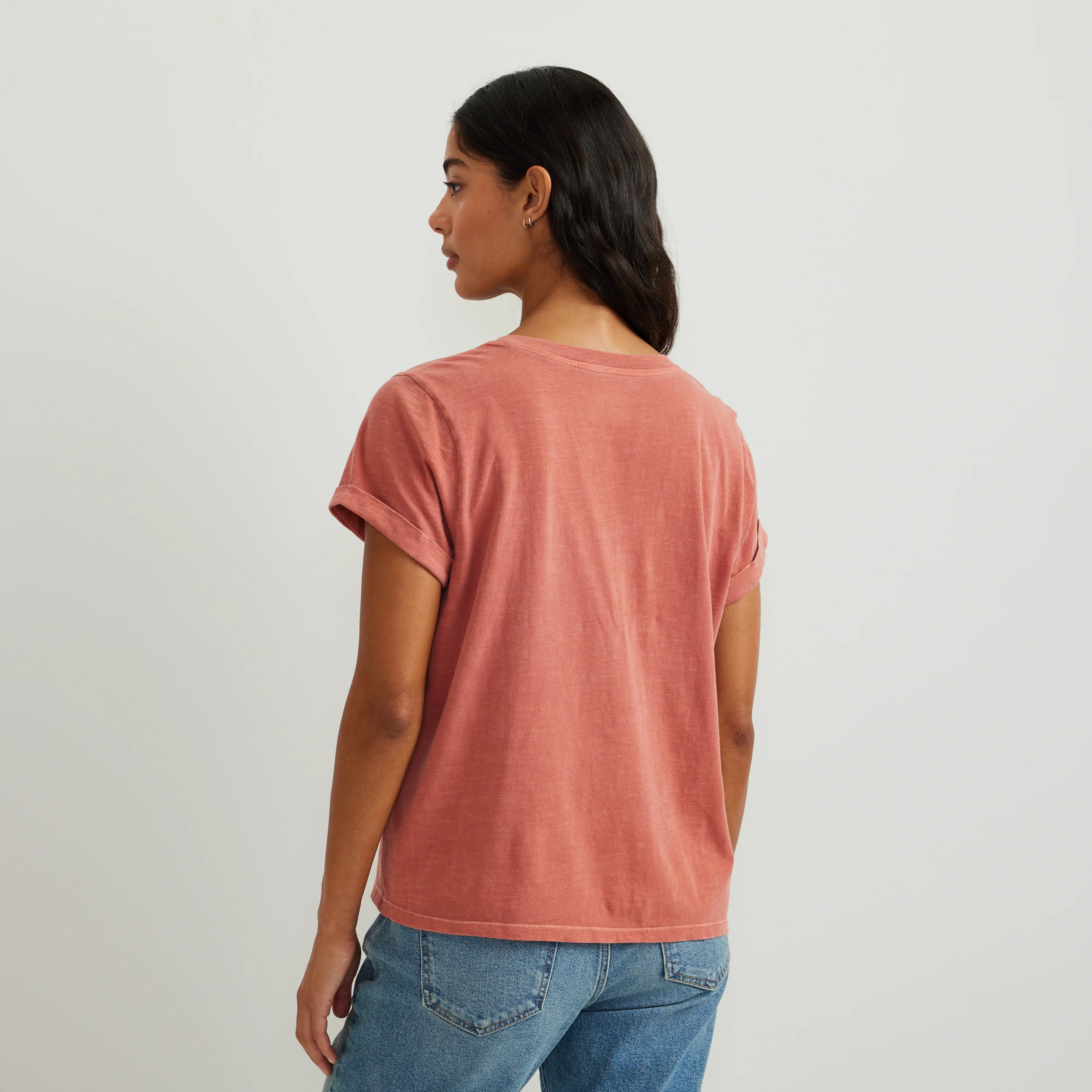 Women's Sunwashed V-Neck T-Shirt - Image 12