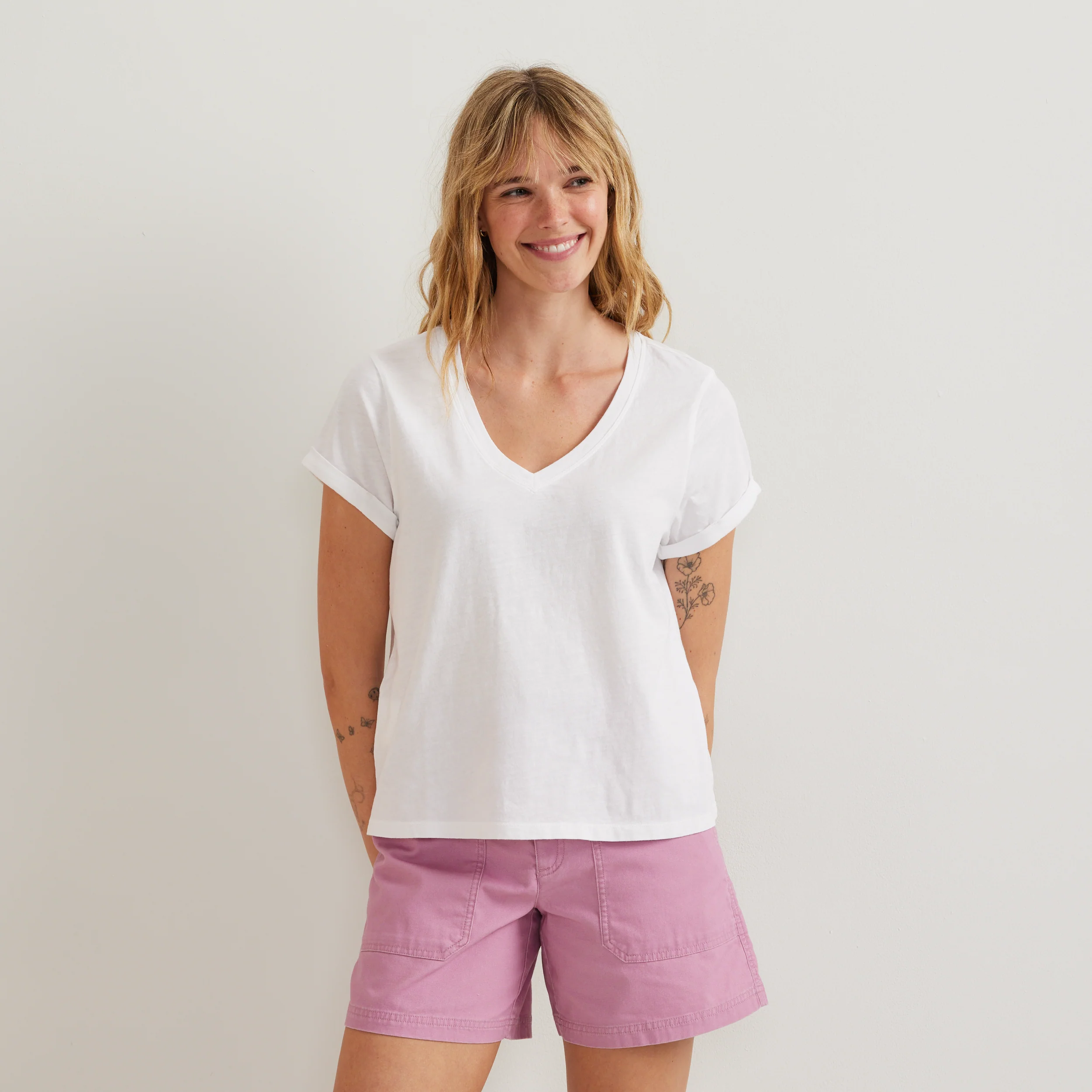 Women's Sunwashed V-Neck T-Shirt - Image 3