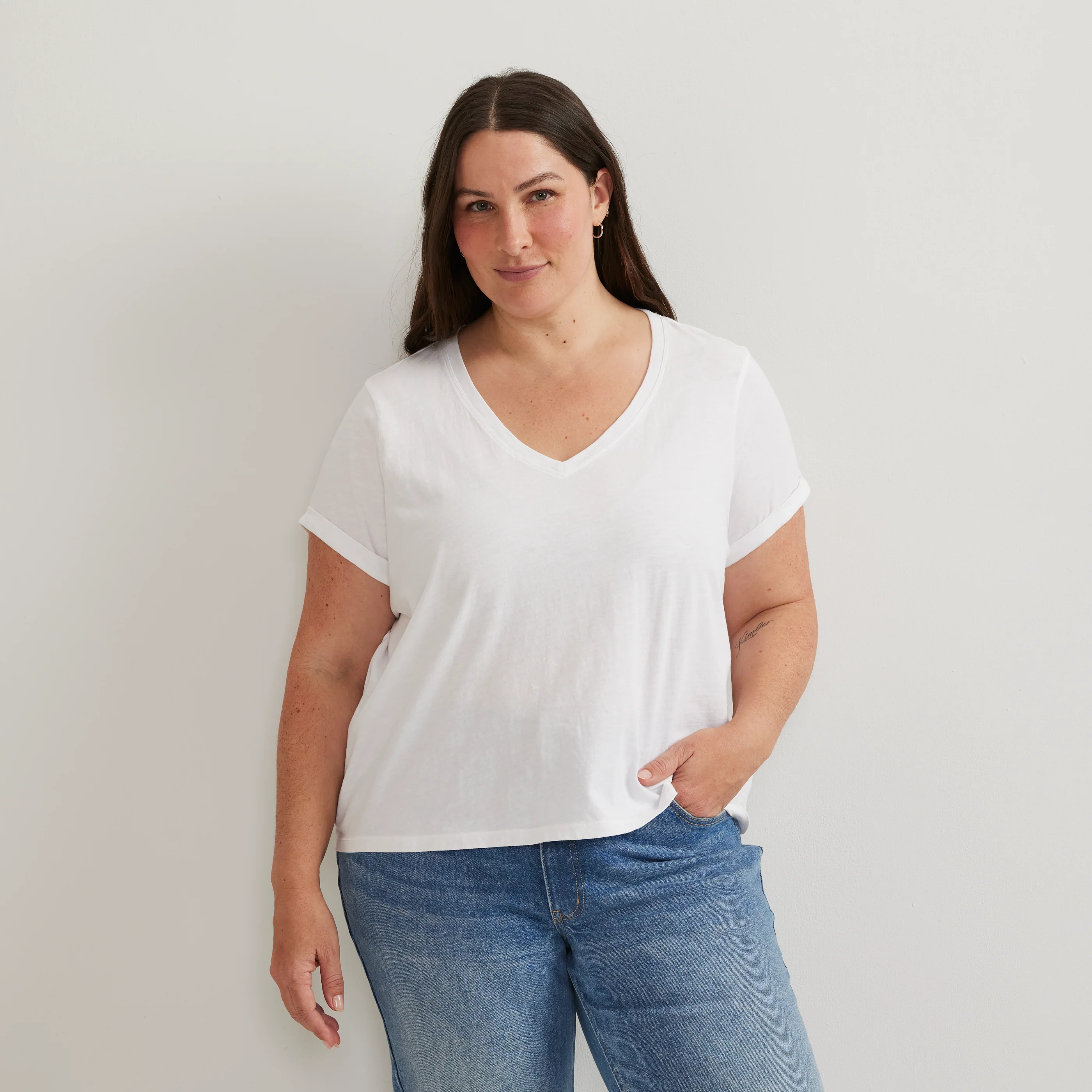 Women's Sunwashed V-Neck T-Shirt - Image 5