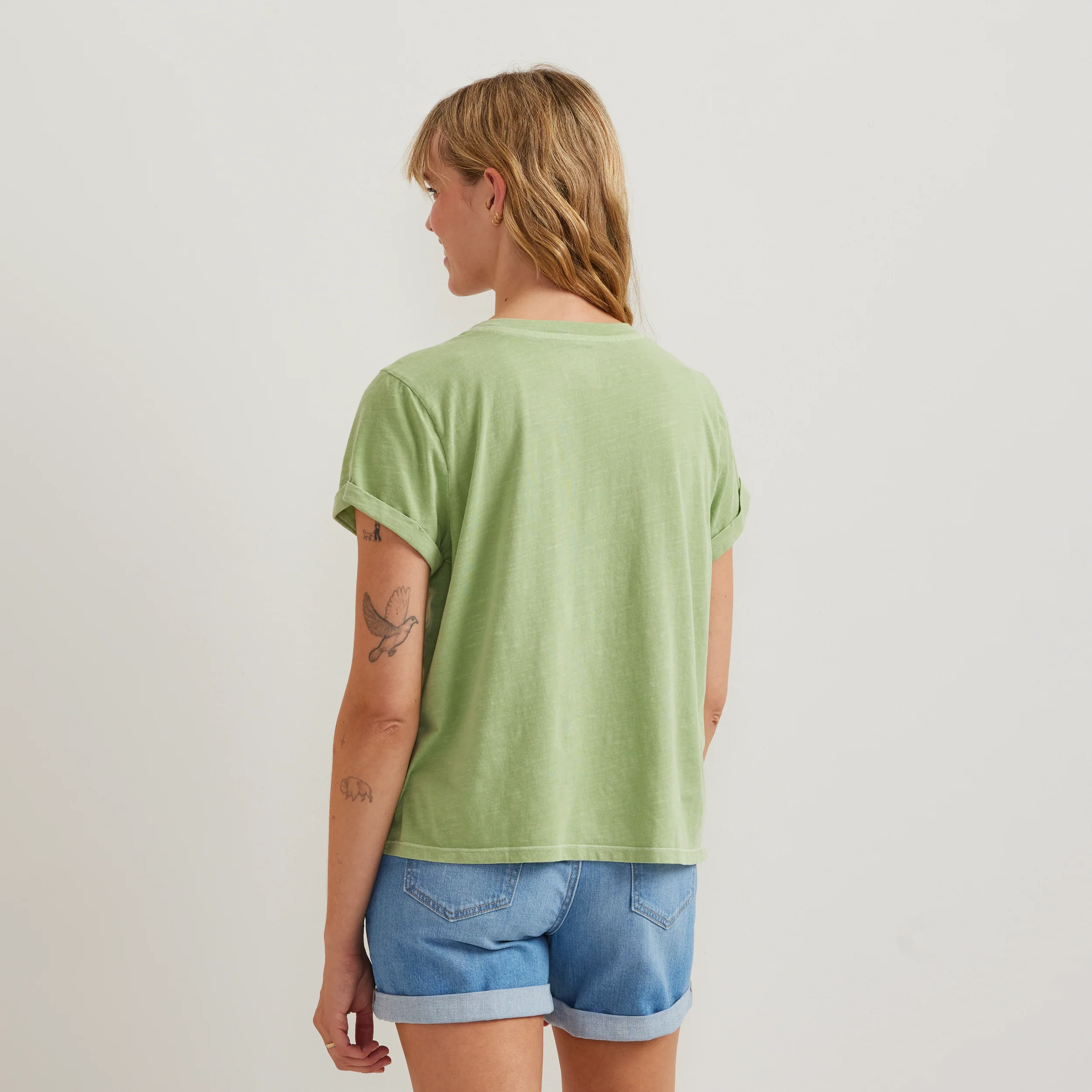 Women's Sunwashed V-Neck T-Shirt - Image 8