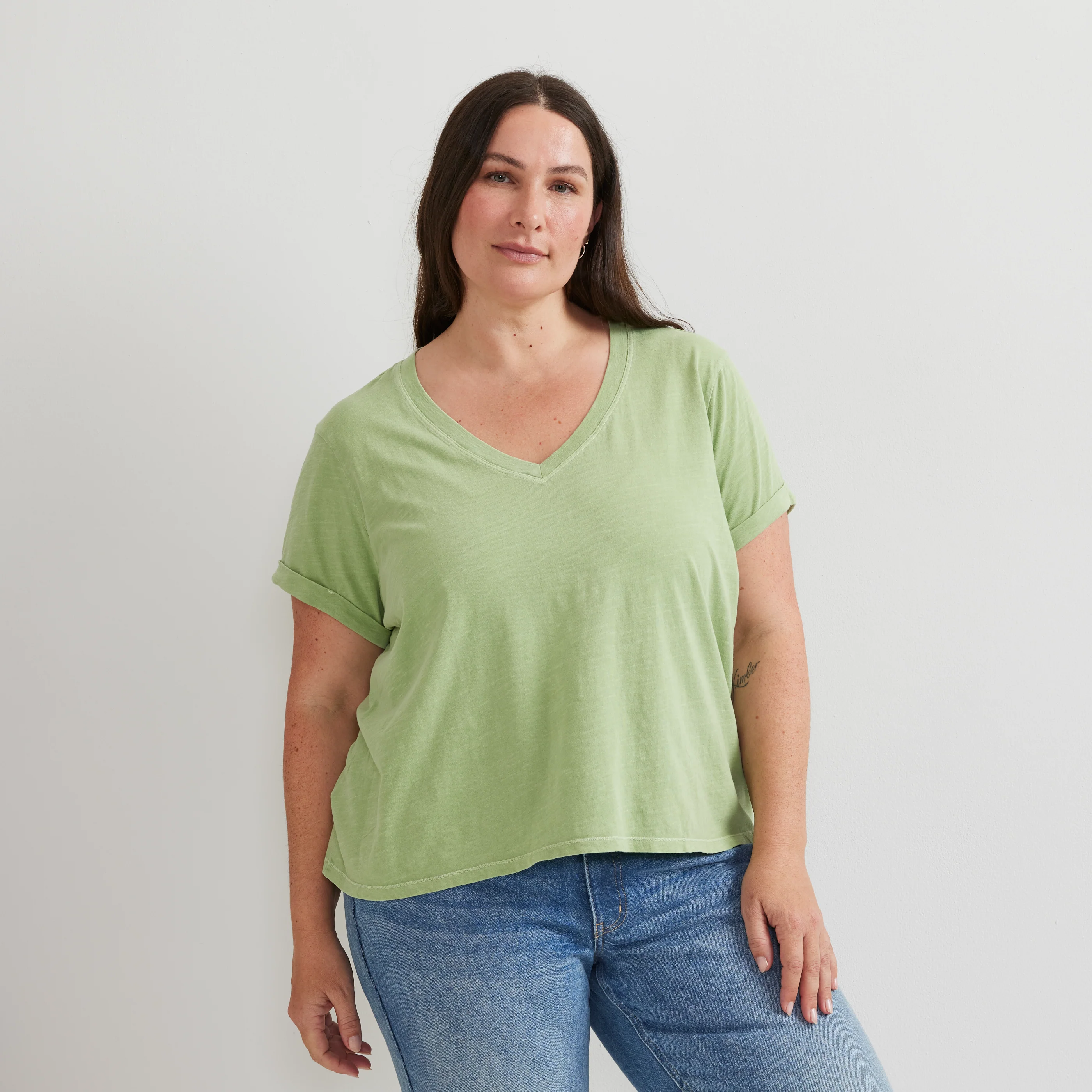 Women's Sunwashed V-Neck T-Shirt - Image 9