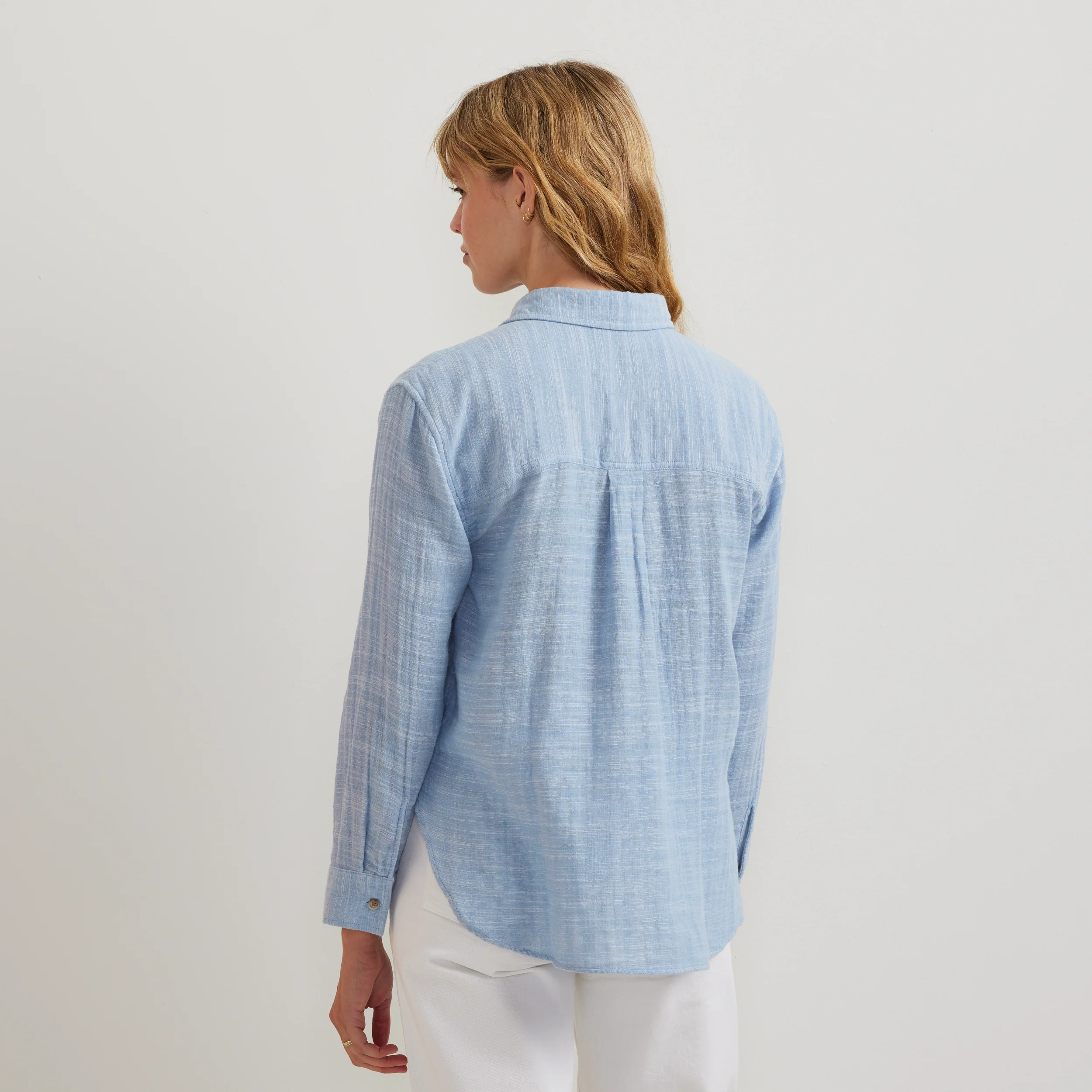 Women's Cotton Slub Long-Sleeve Shirt - Image 4